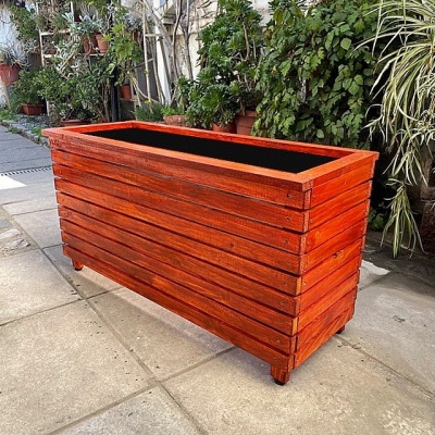 Macetero De Madera 100x55x30