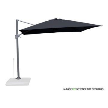 Quitasol lateral cuadrado 3x3 negro