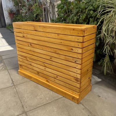 Macetero De Madera 100x70x25
